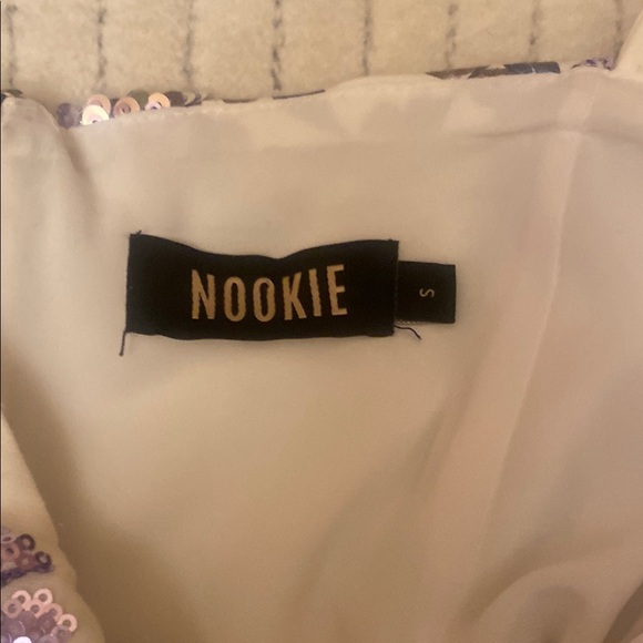 NOOKIE Floral White and Purple Women's Dress - Picture 8 of 8